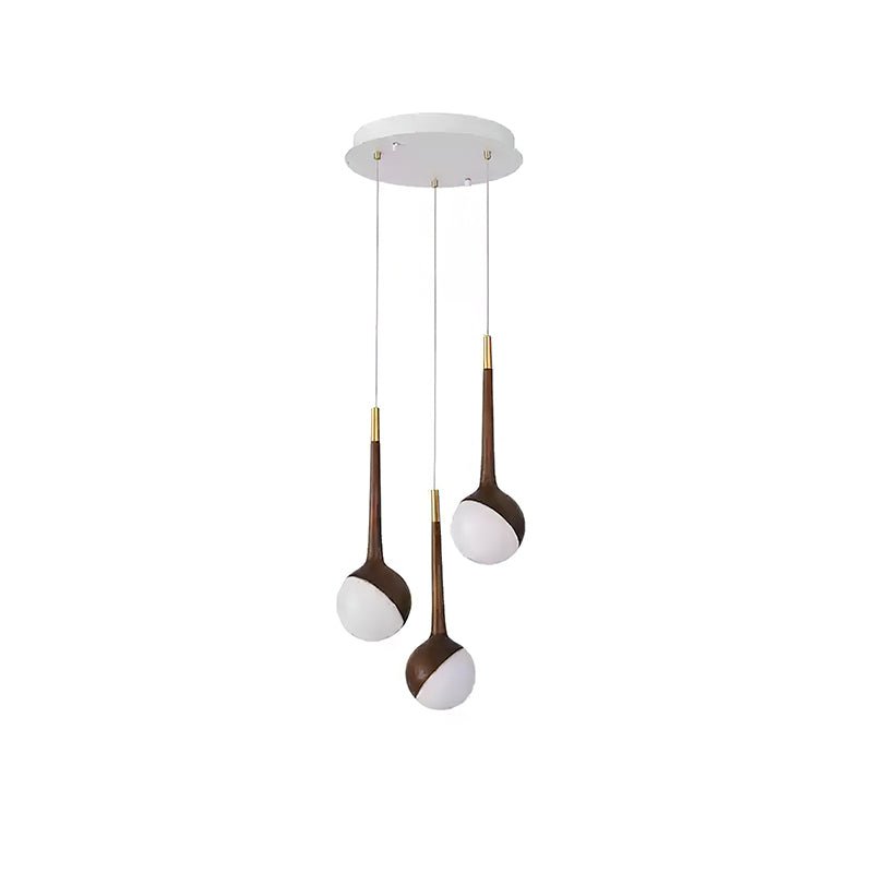 Lustre Corinne en bois et métal – vue 19