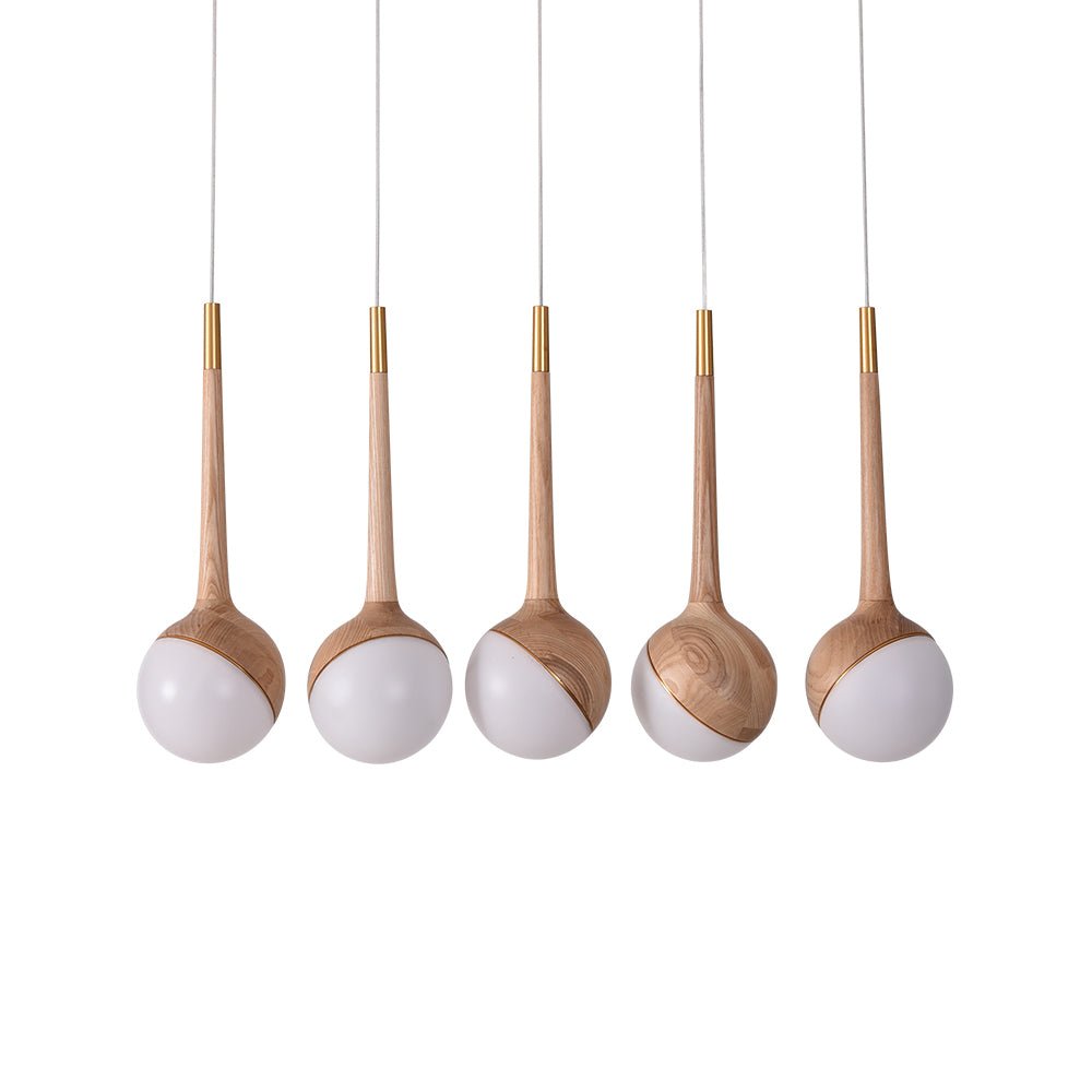 Lustre Corinne en bois et métal – vue 37