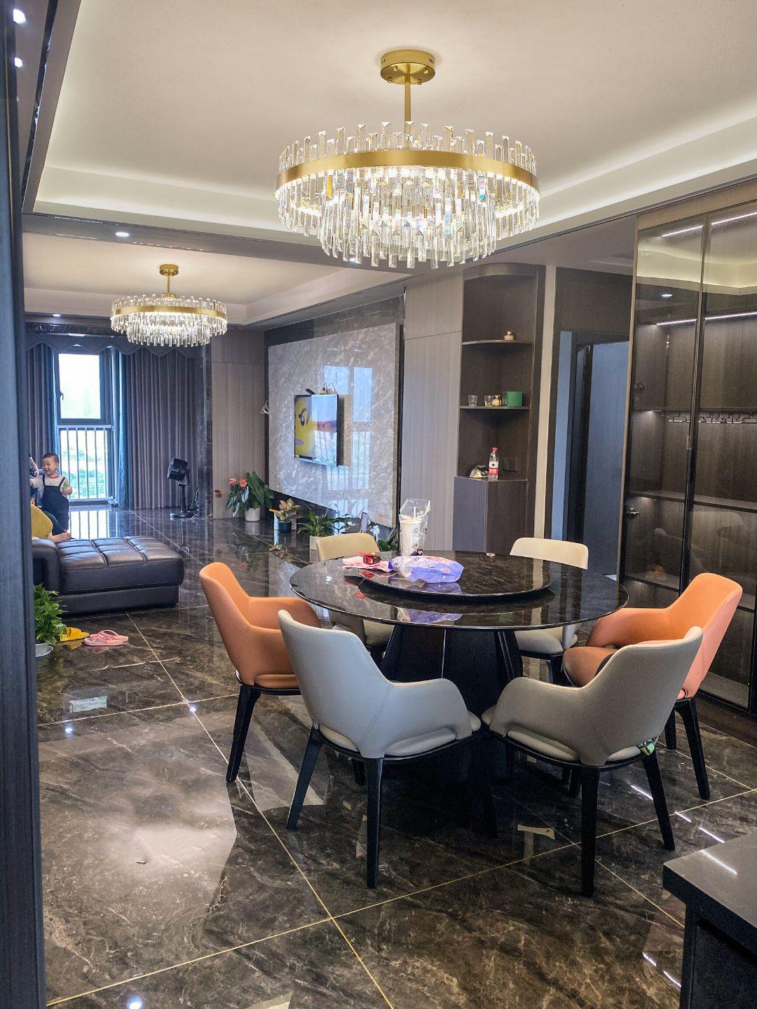 Lustre Bise en cristal et laiton – vue 27