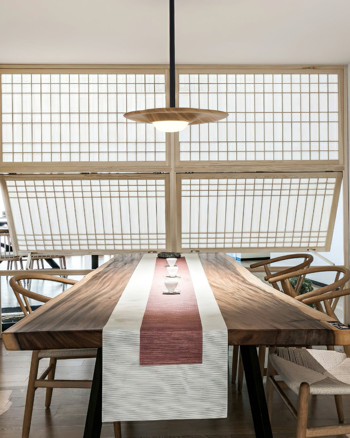 Suspension Lutèce en bois et métal – vue 20