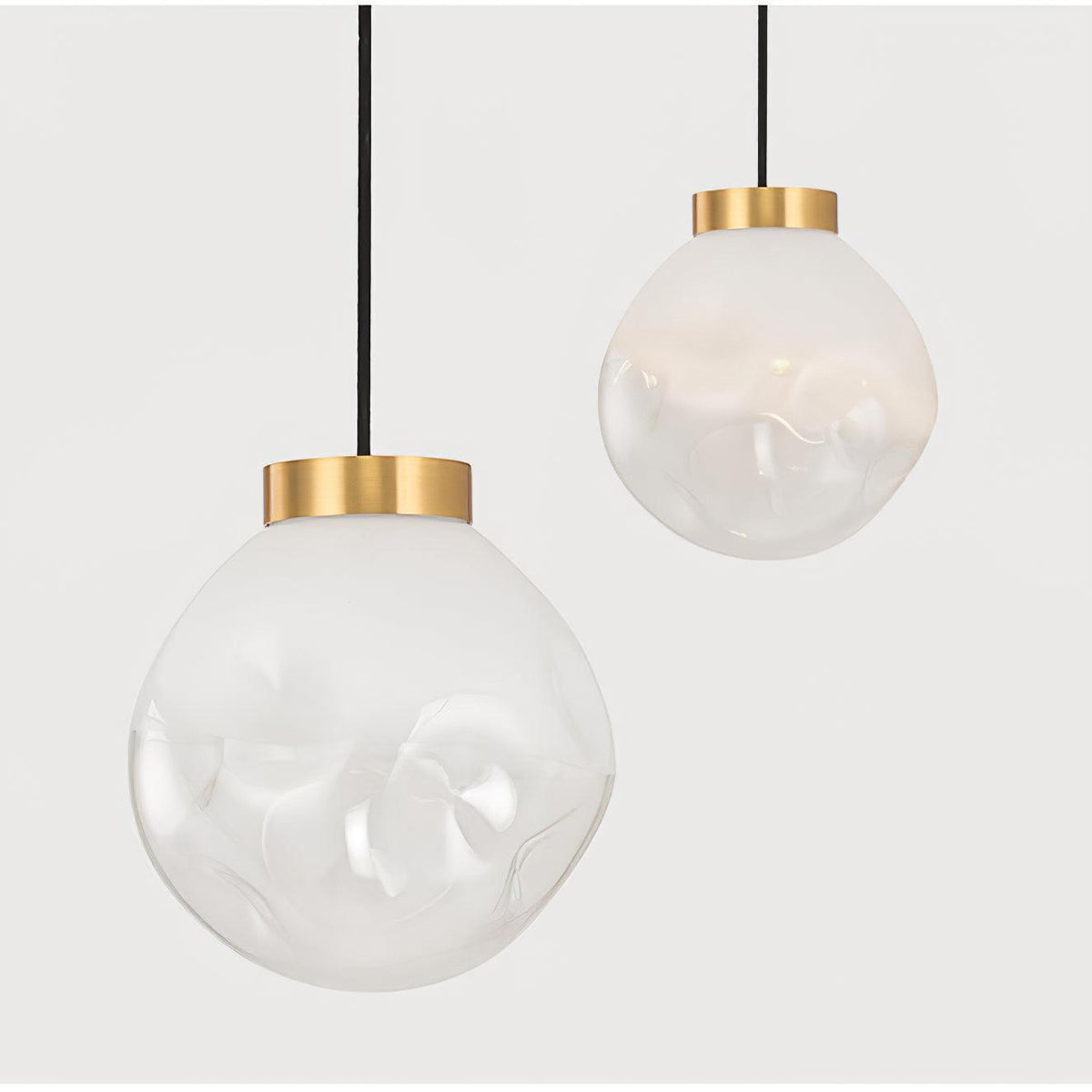 Suspension Étoile en verre et métal – vue 24