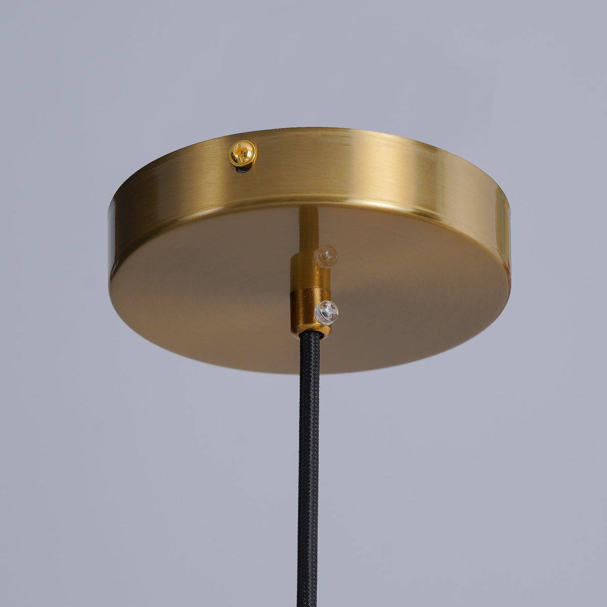 Suspension Étoile en verre et métal – vue 18