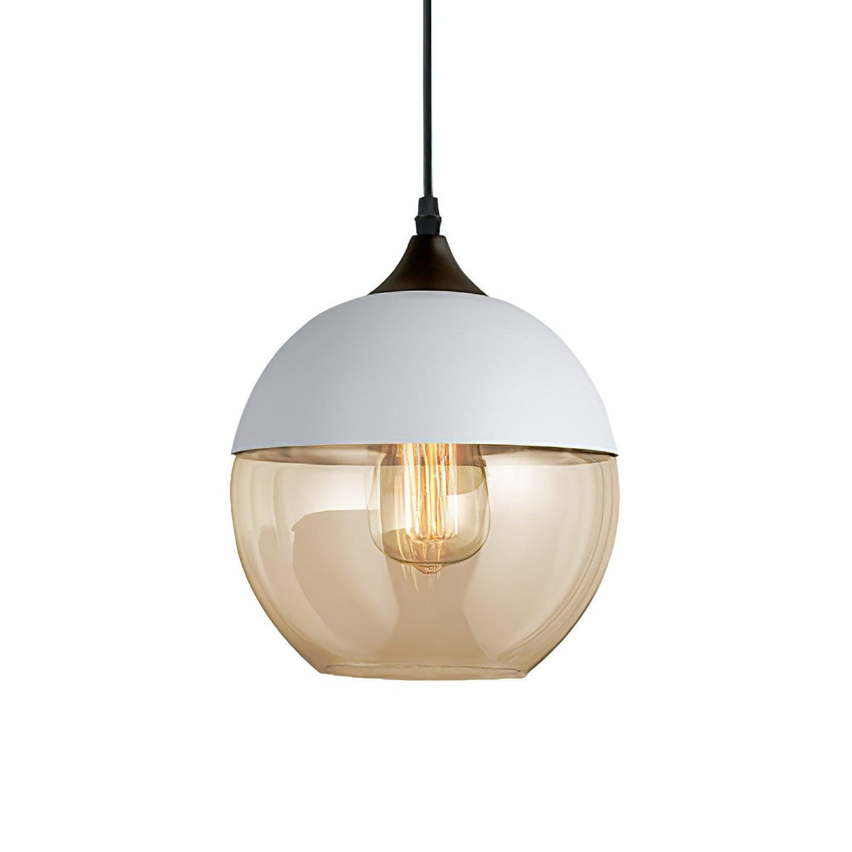 Suspension Térébinthe en verre et métal – vue 48