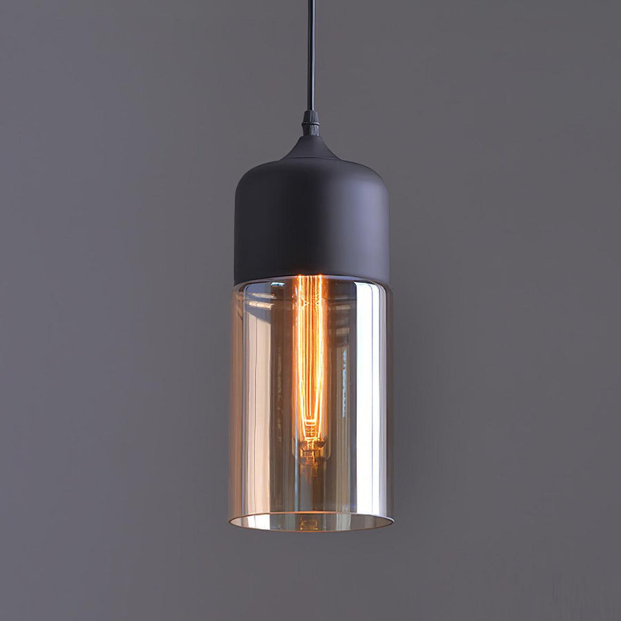 Suspension Térébinthe en verre et métal – vue 5