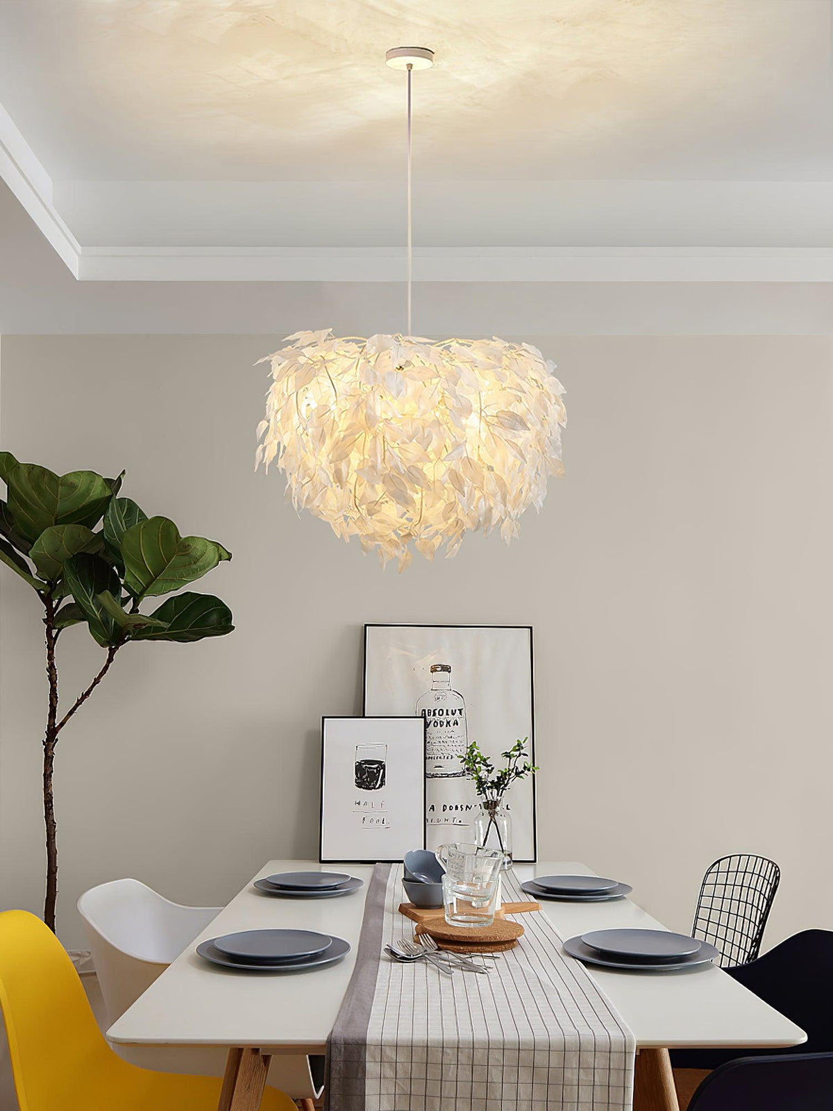 Suspension Adret en tissu et fer – vue 16