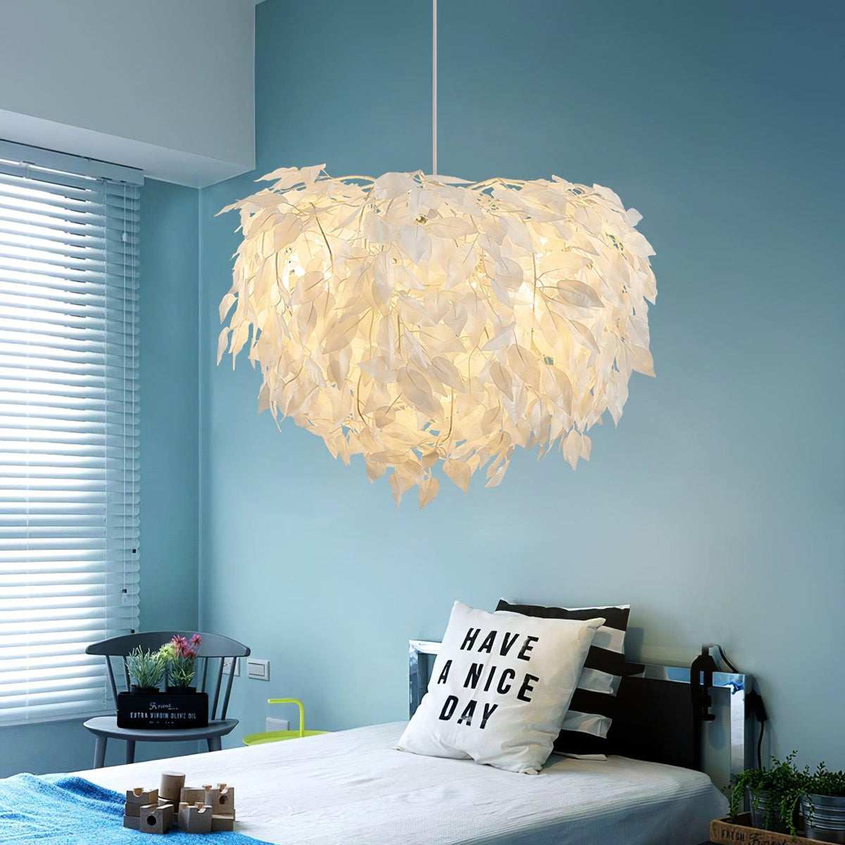 Suspension Adret en tissu et fer – vue 5