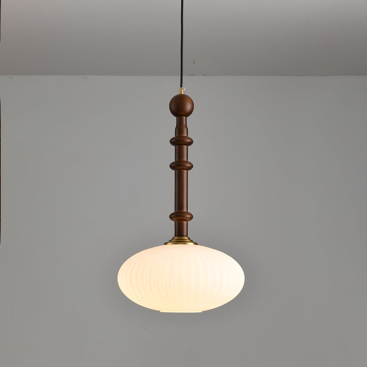 Suspension Rêverie en verre et bois – vue 6