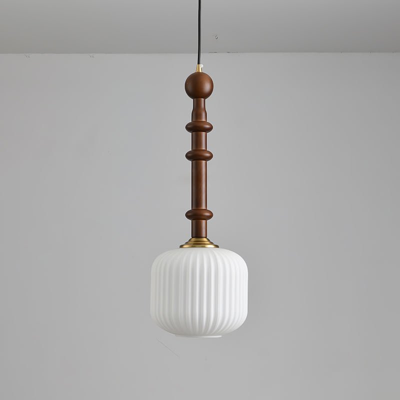 Suspension Rêverie en verre et bois – vue 9