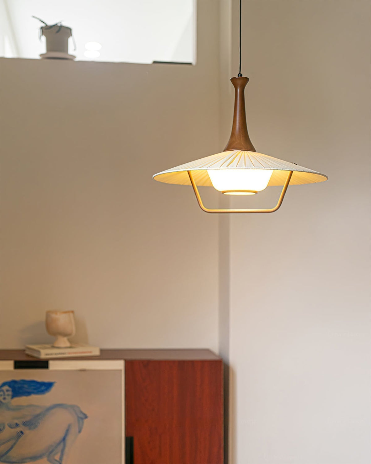 Suspension Sérénade en bois et tissu – vue 10