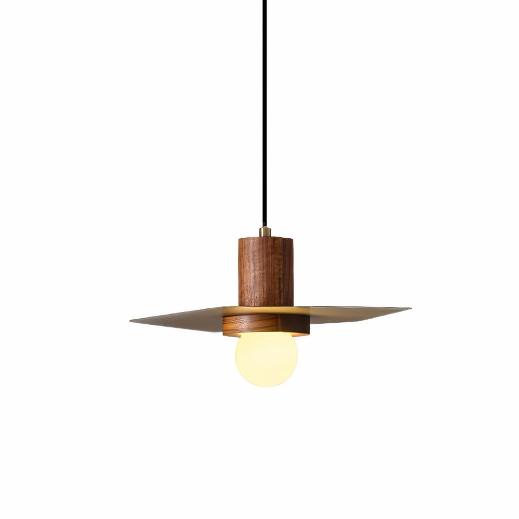 Suspension Hélice en bois et verre – vue 20