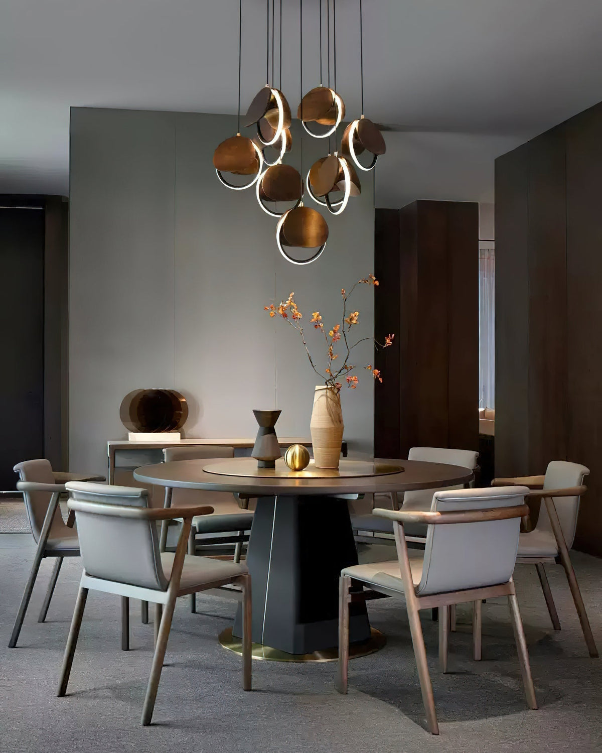 Lustre Ambleteuse en bois et métal – vue 40