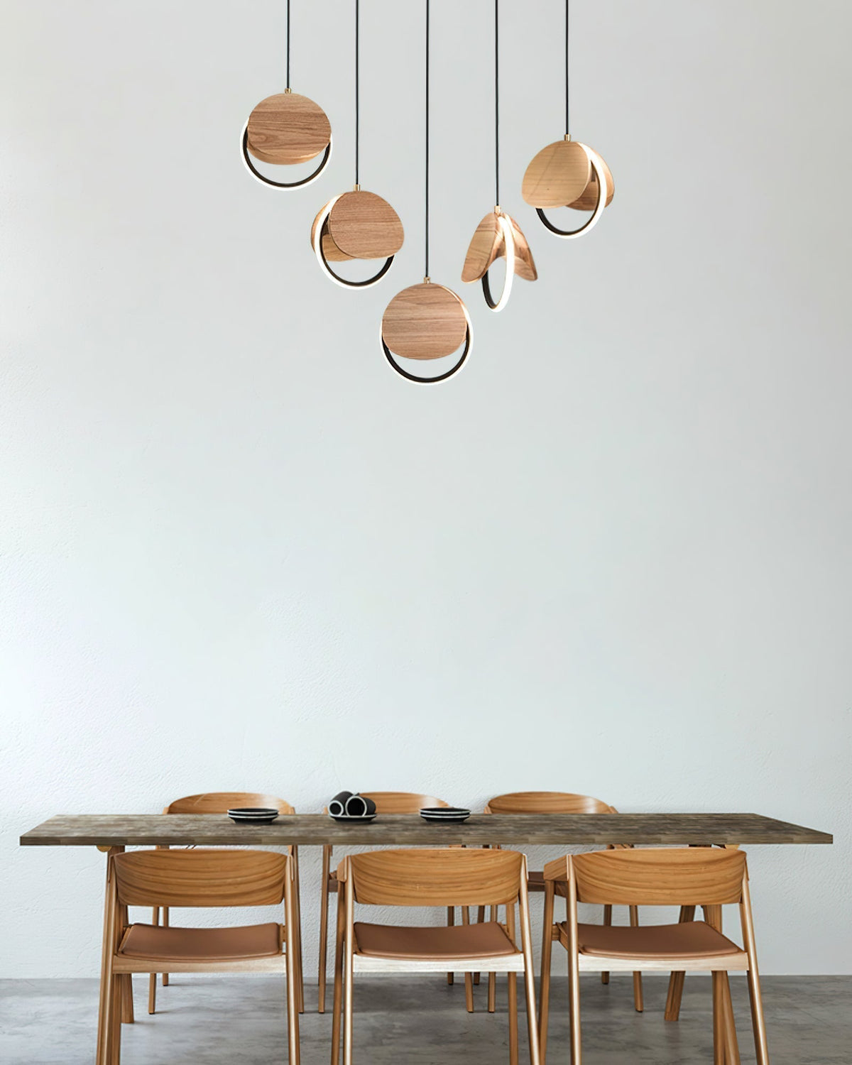 Lustre Ambleteuse en bois et métal – vue 42