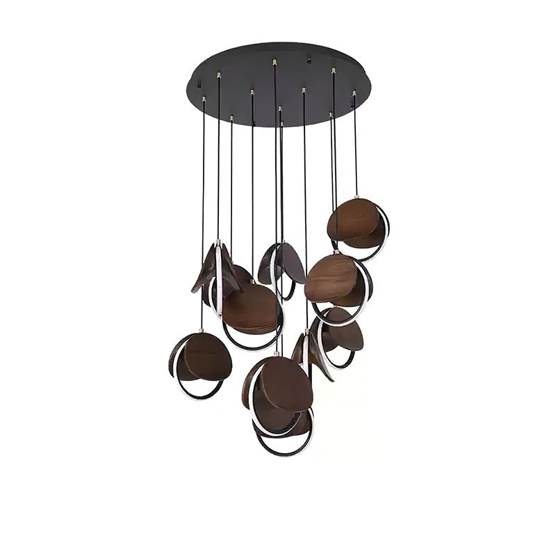 Lustre Ambleteuse en bois et métal – vue 7