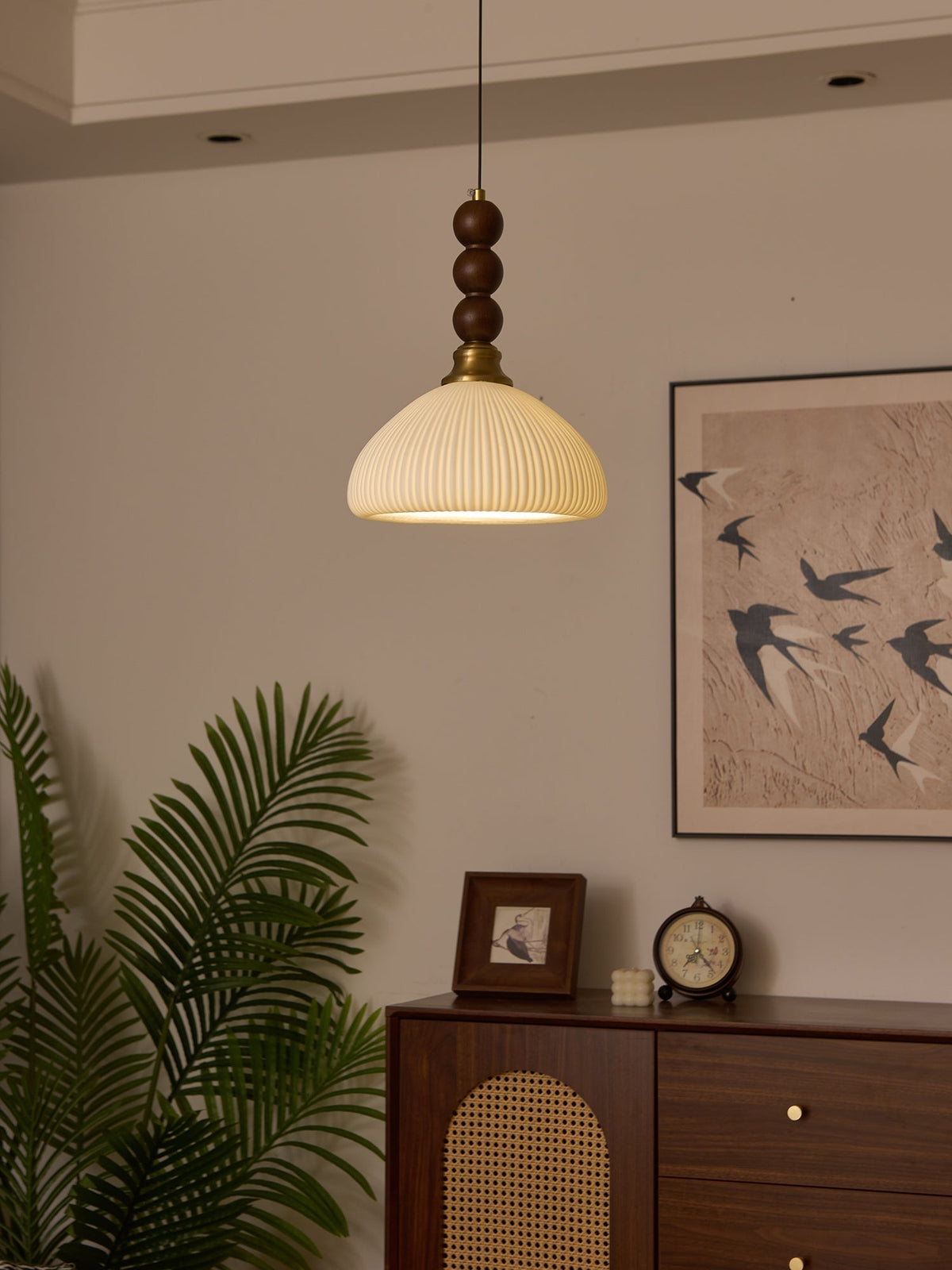 Suspension Cédrat en bois et tissu – vue 45
