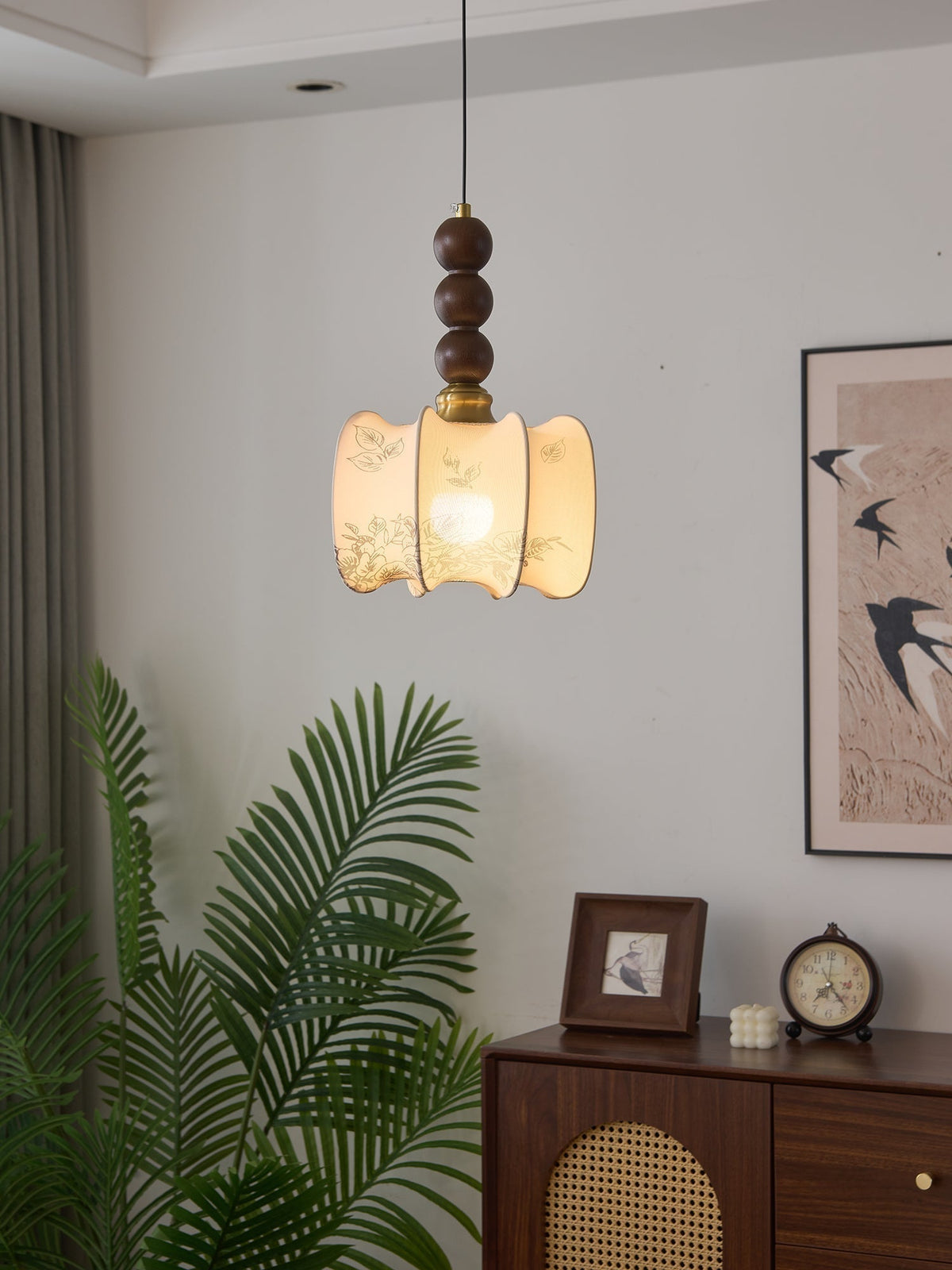 Suspension Cédrat en bois et tissu – vue 7