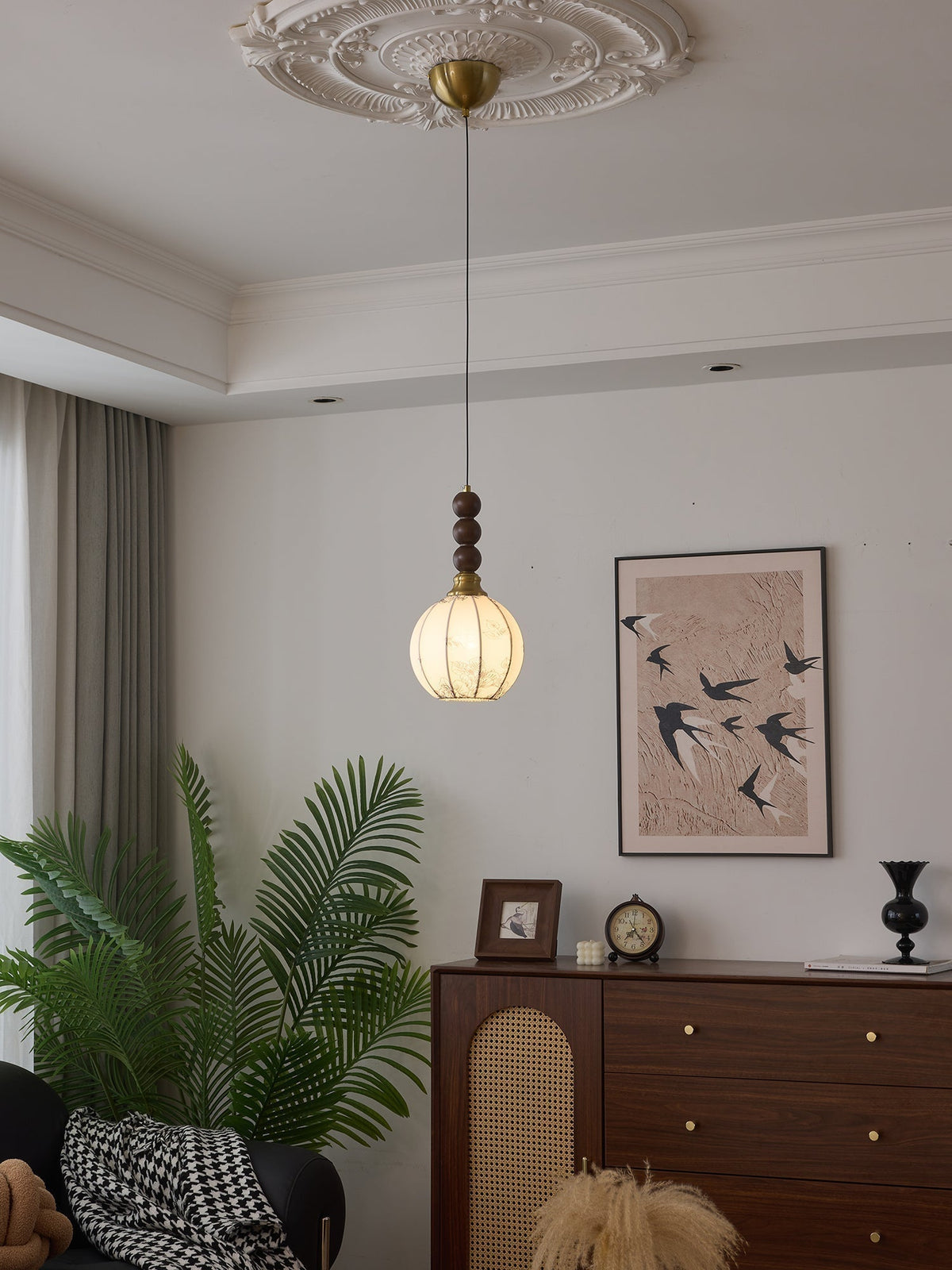 Suspension Cédrat en bois et tissu – vue 13
