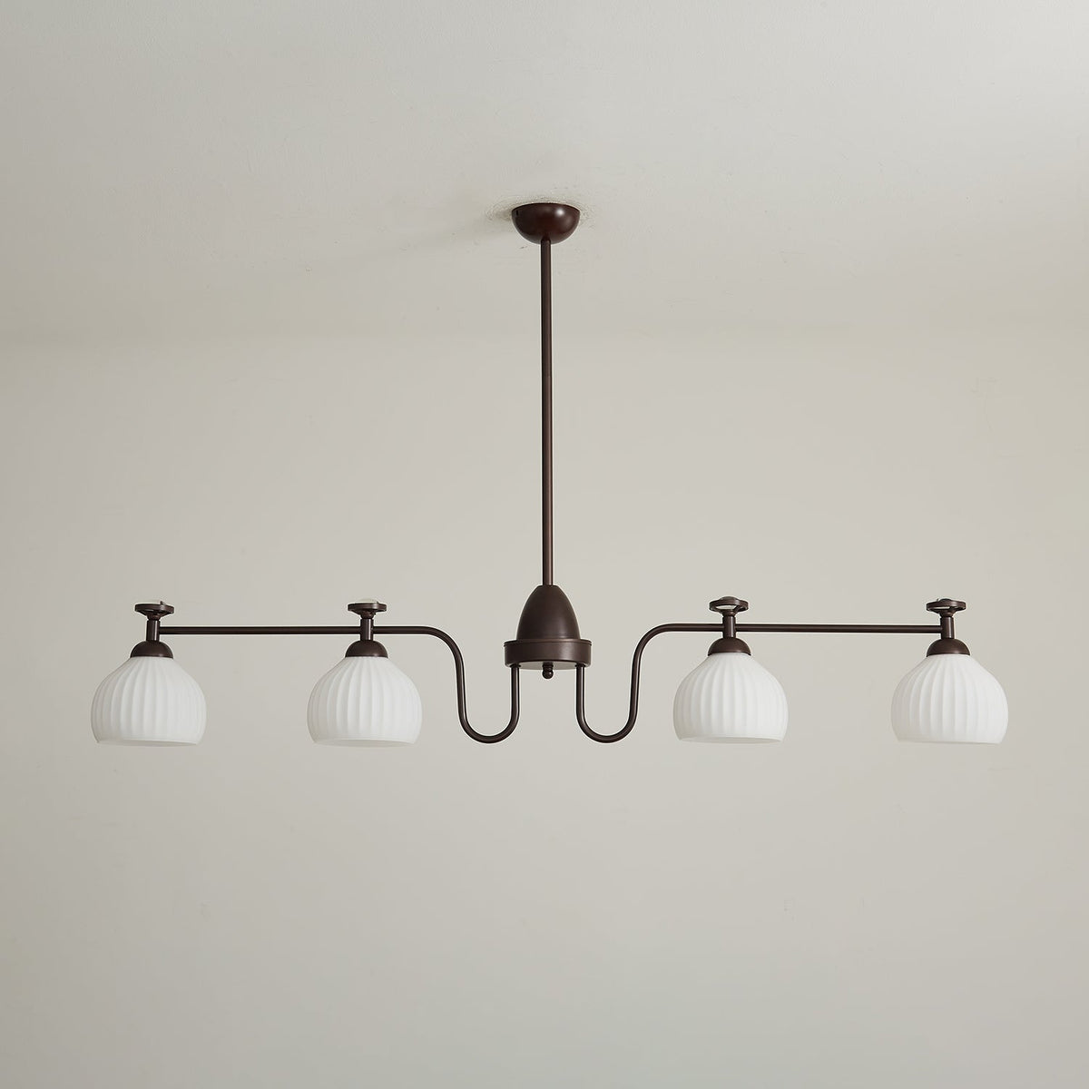 Lustre Vaisseau en verre et métal – vue 20