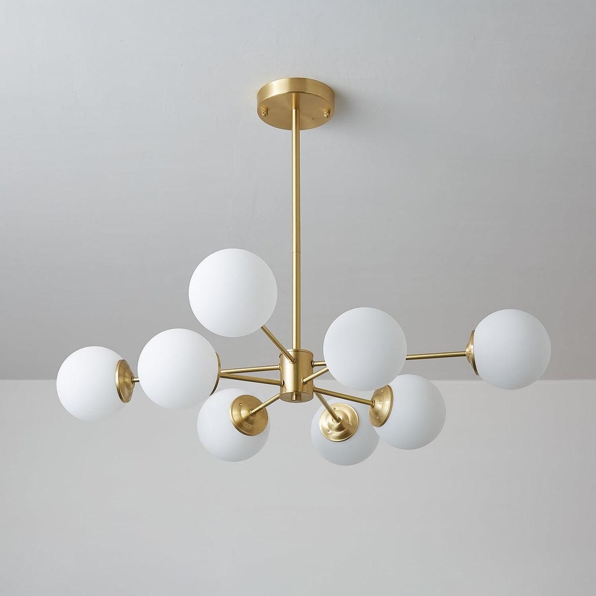 Lustre Cantate en laiton et verre – vue 8