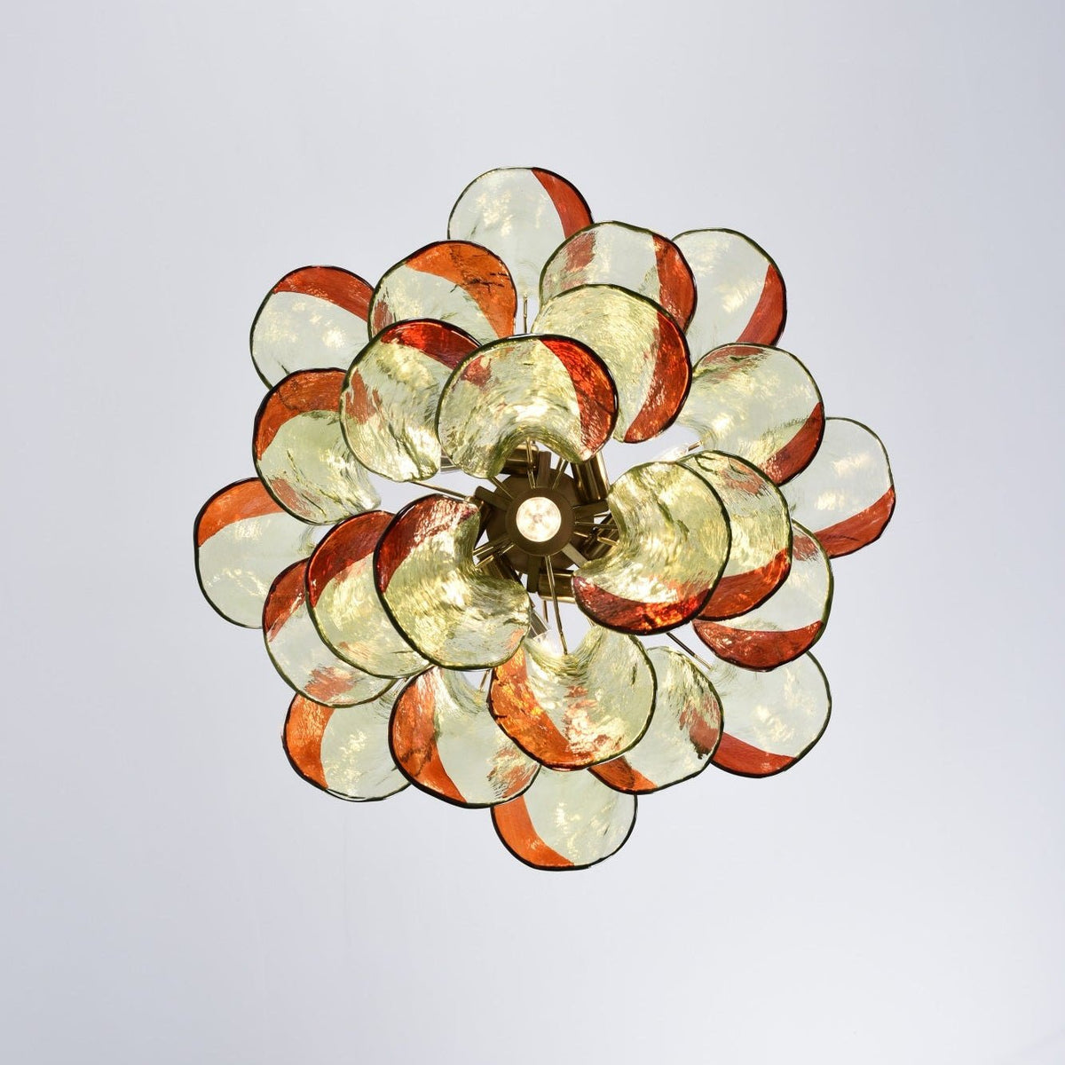 Lustre Falaise en verre et métal – vue 51