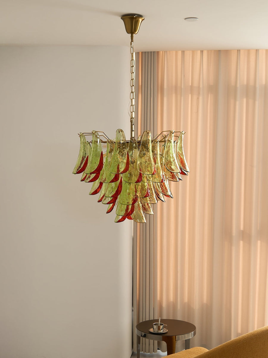 Lustre Falaise en verre et métal – vue 5