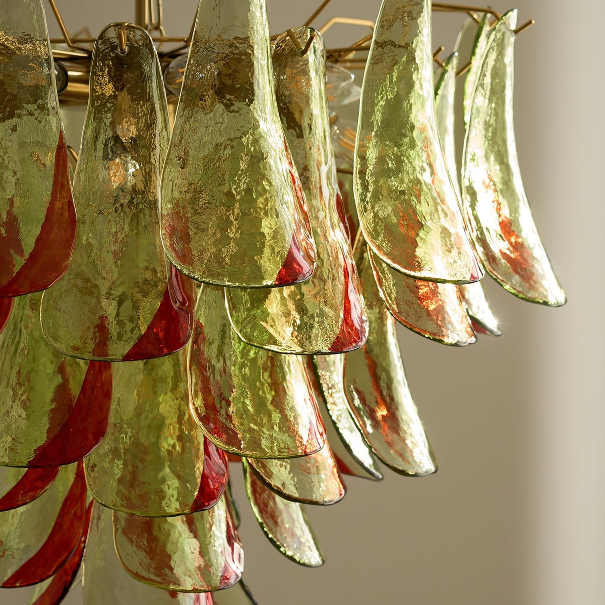 Lustre Falaise en verre et métal – vue 10