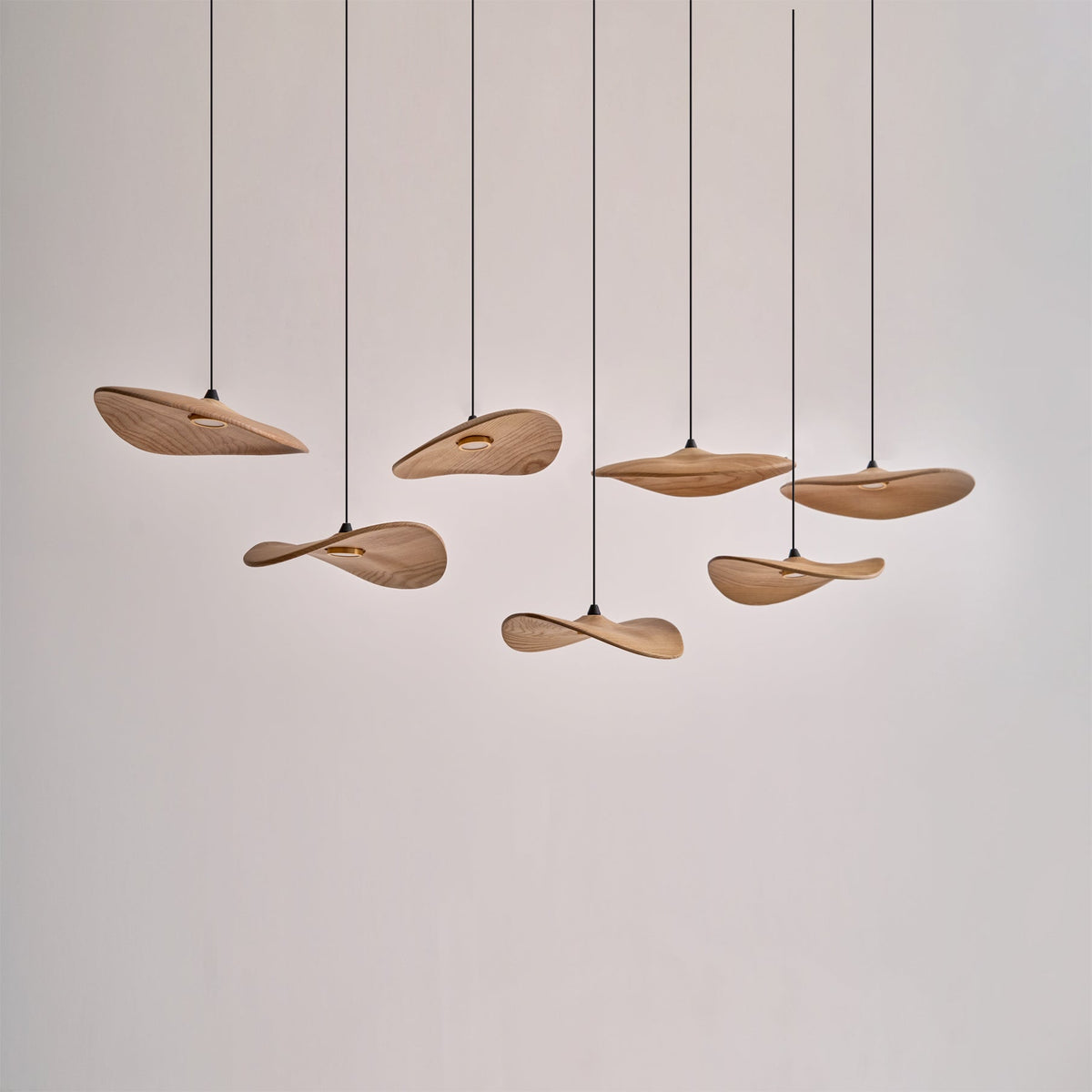 Lustre Saule en bois et métal – vue 54