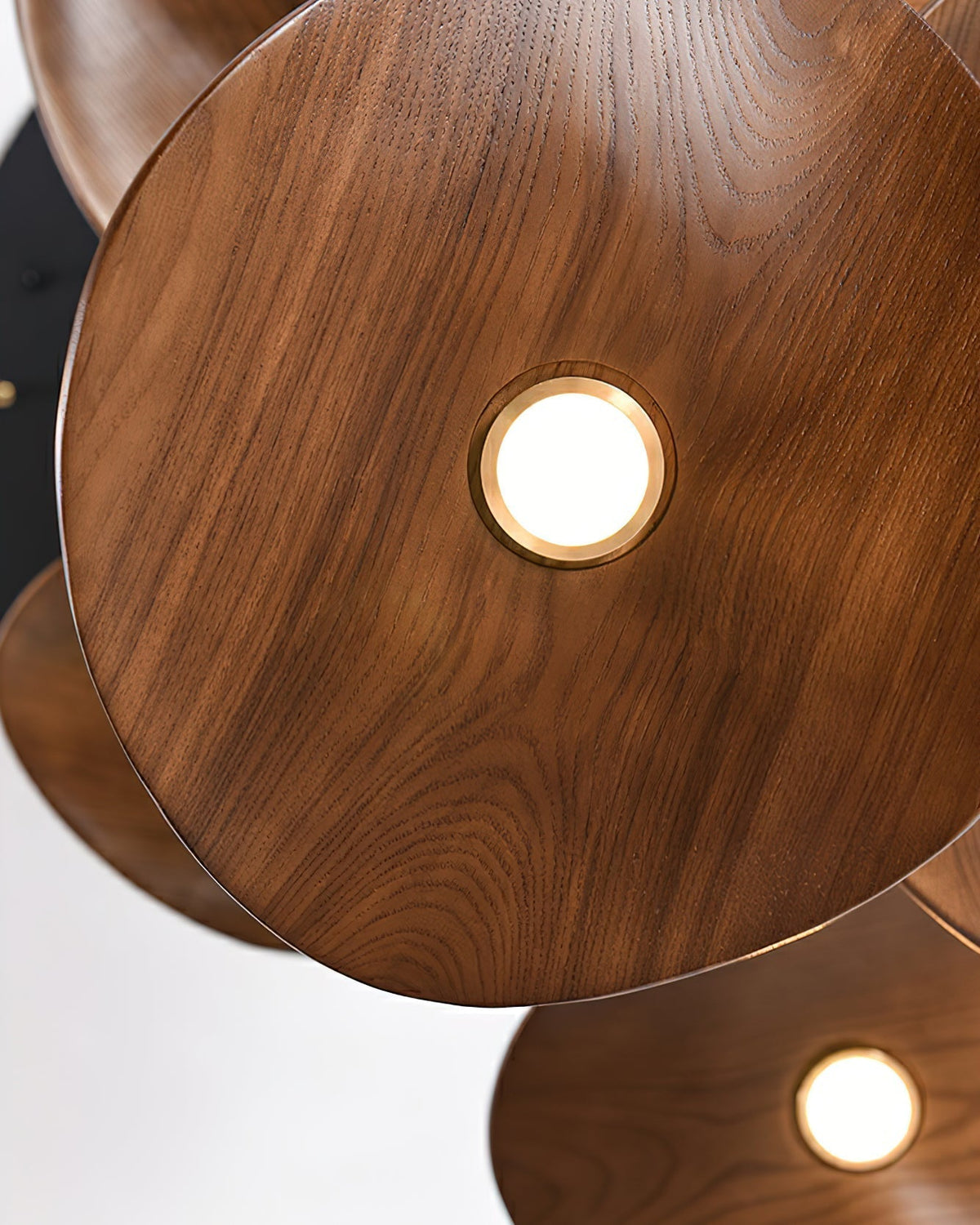 Lustre Saule en bois et métal – vue 10