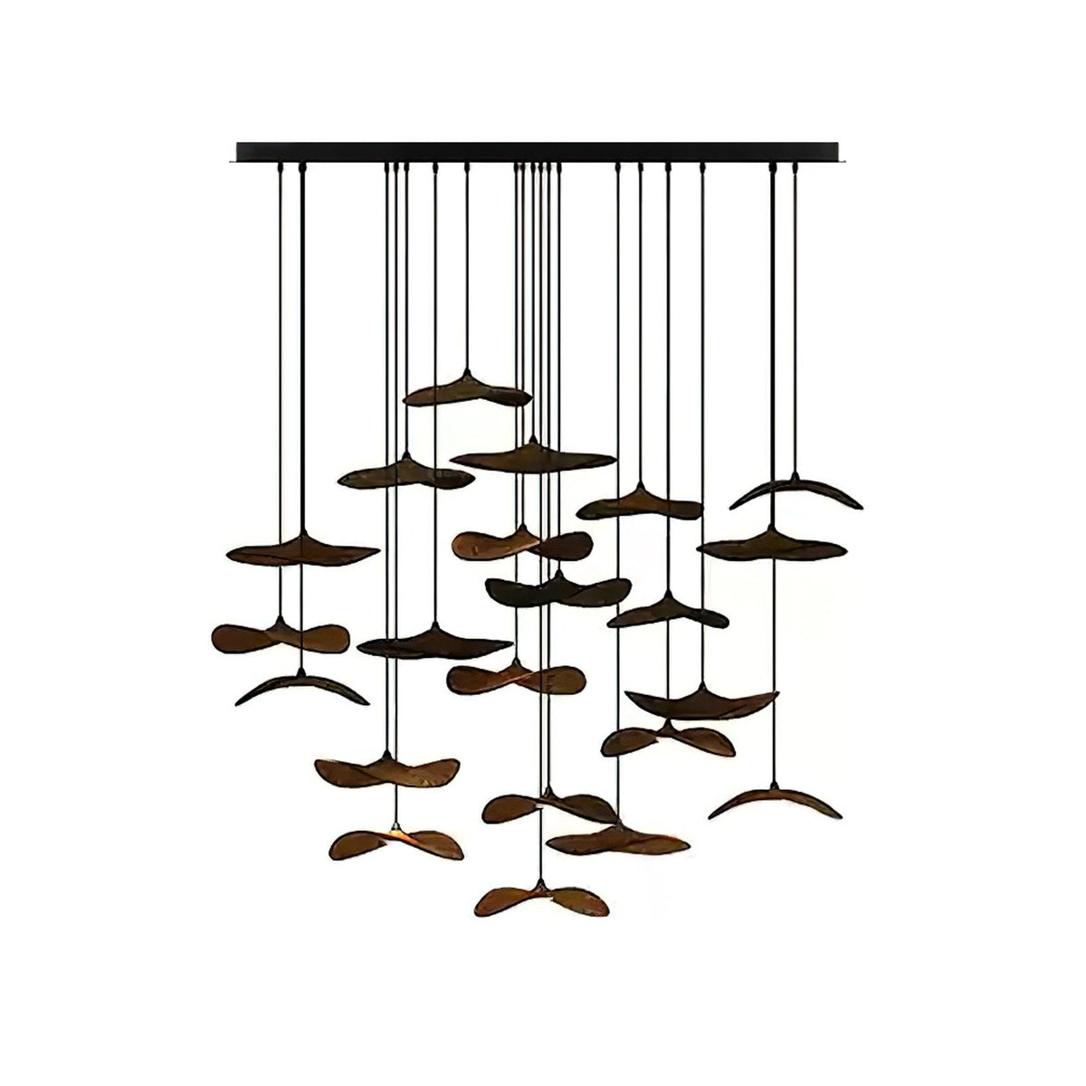 Lustre Saule en bois et métal – vue 84