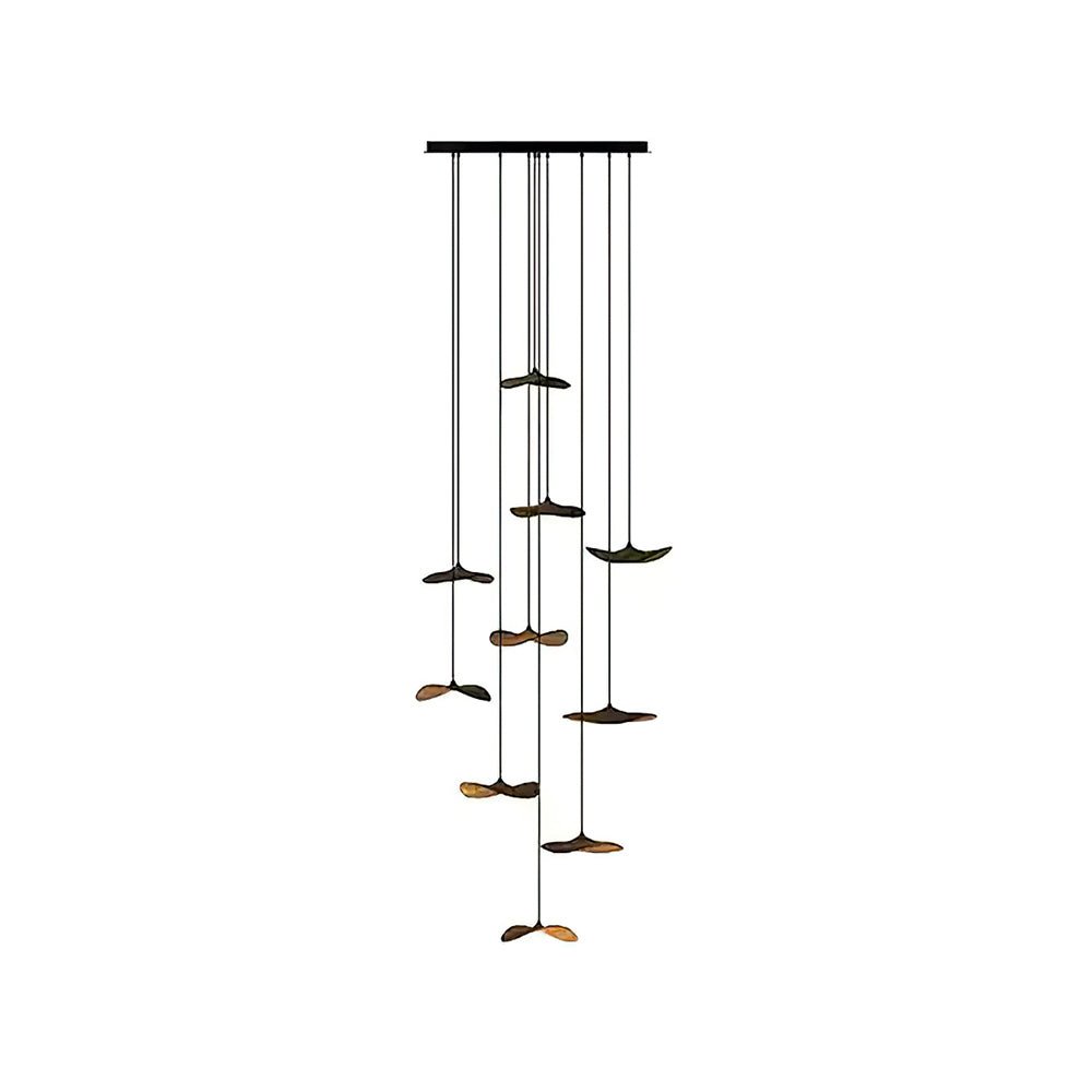Lustre Saule en bois et métal – vue 77
