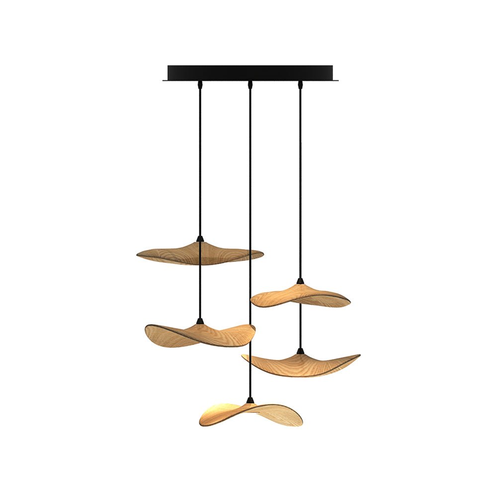 Lustre Saule en bois et métal – vue 22