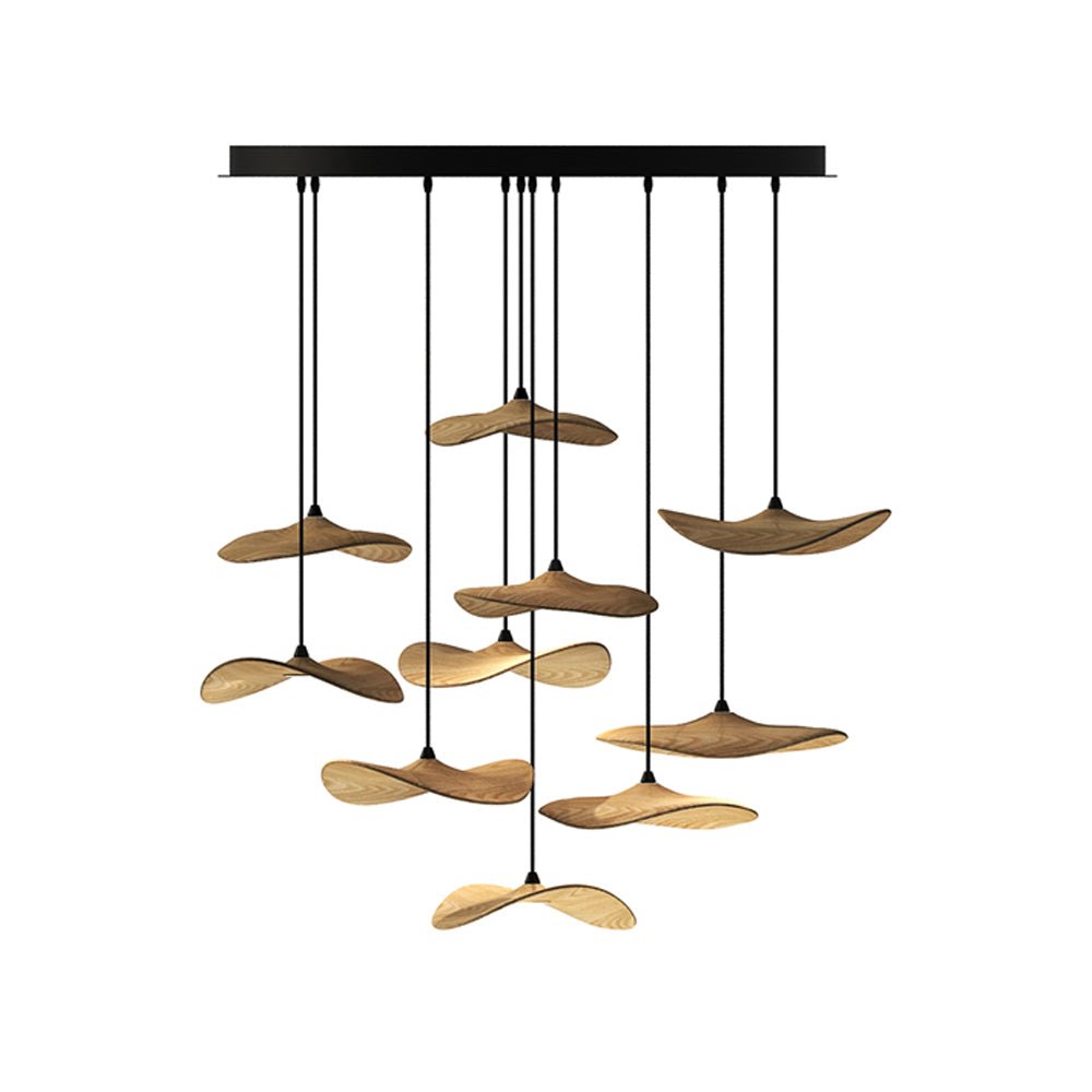 Lustre Saule en bois et métal – vue 73
