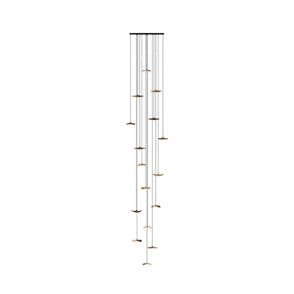 Lustre Saule en bois et métal – vue 81