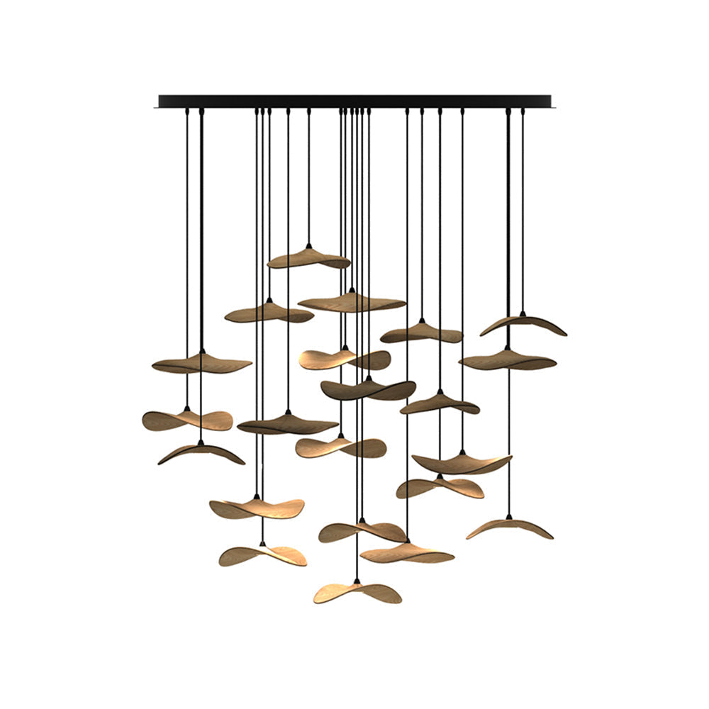 Lustre Saule en bois et métal – vue 83