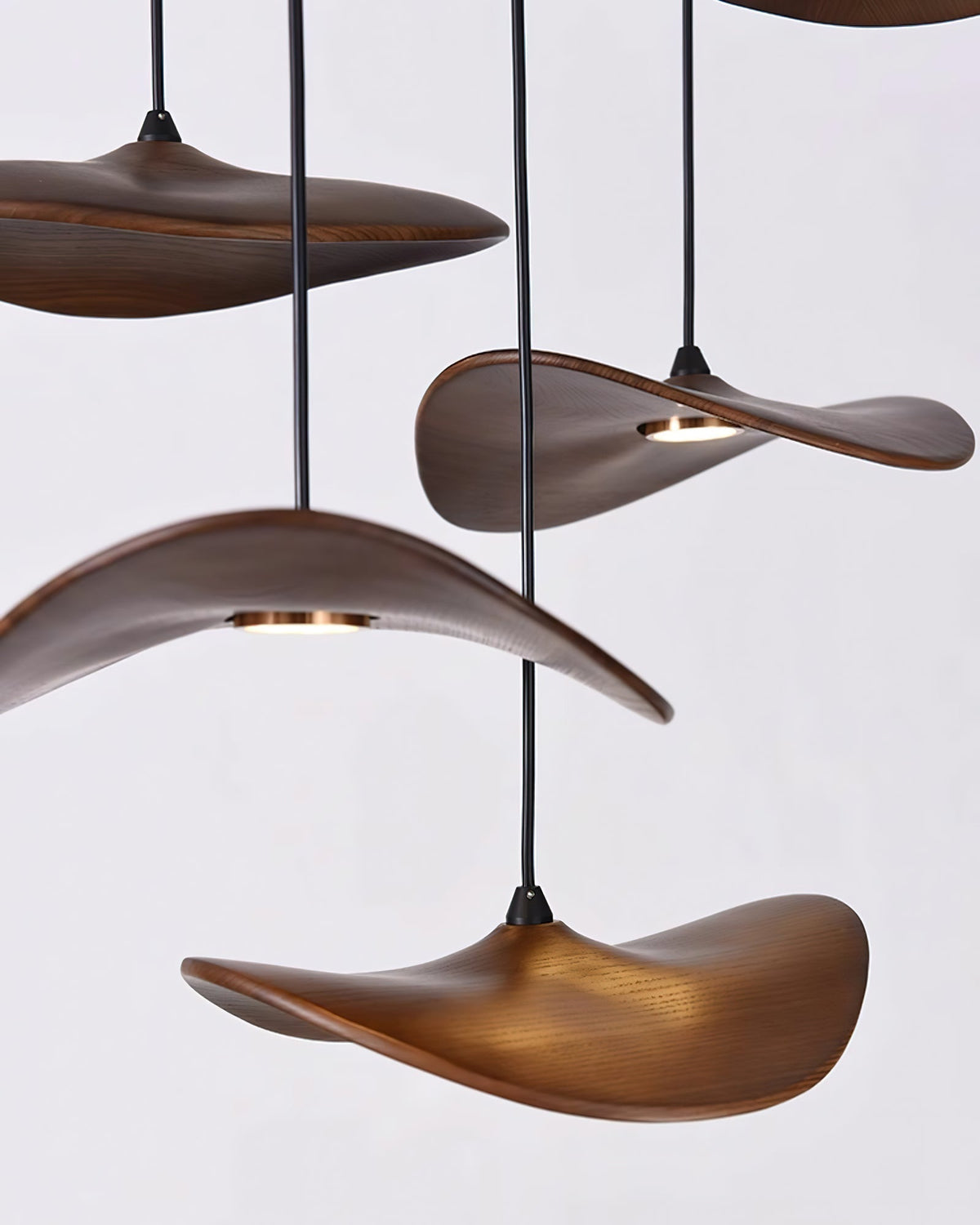 Lustre Saule en bois et métal – vue 11