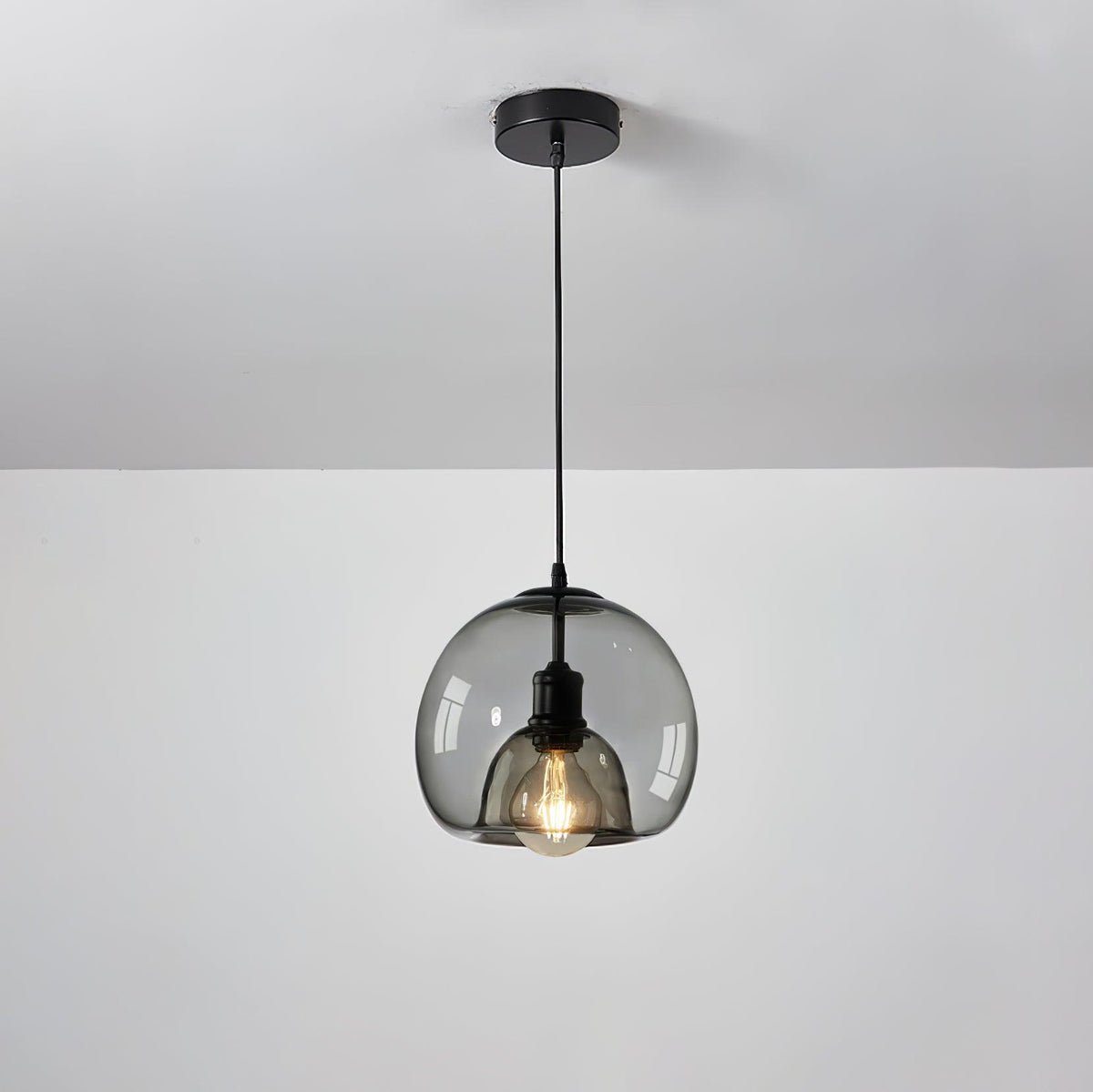 Suspension Océane en verre et métal – vue 19
