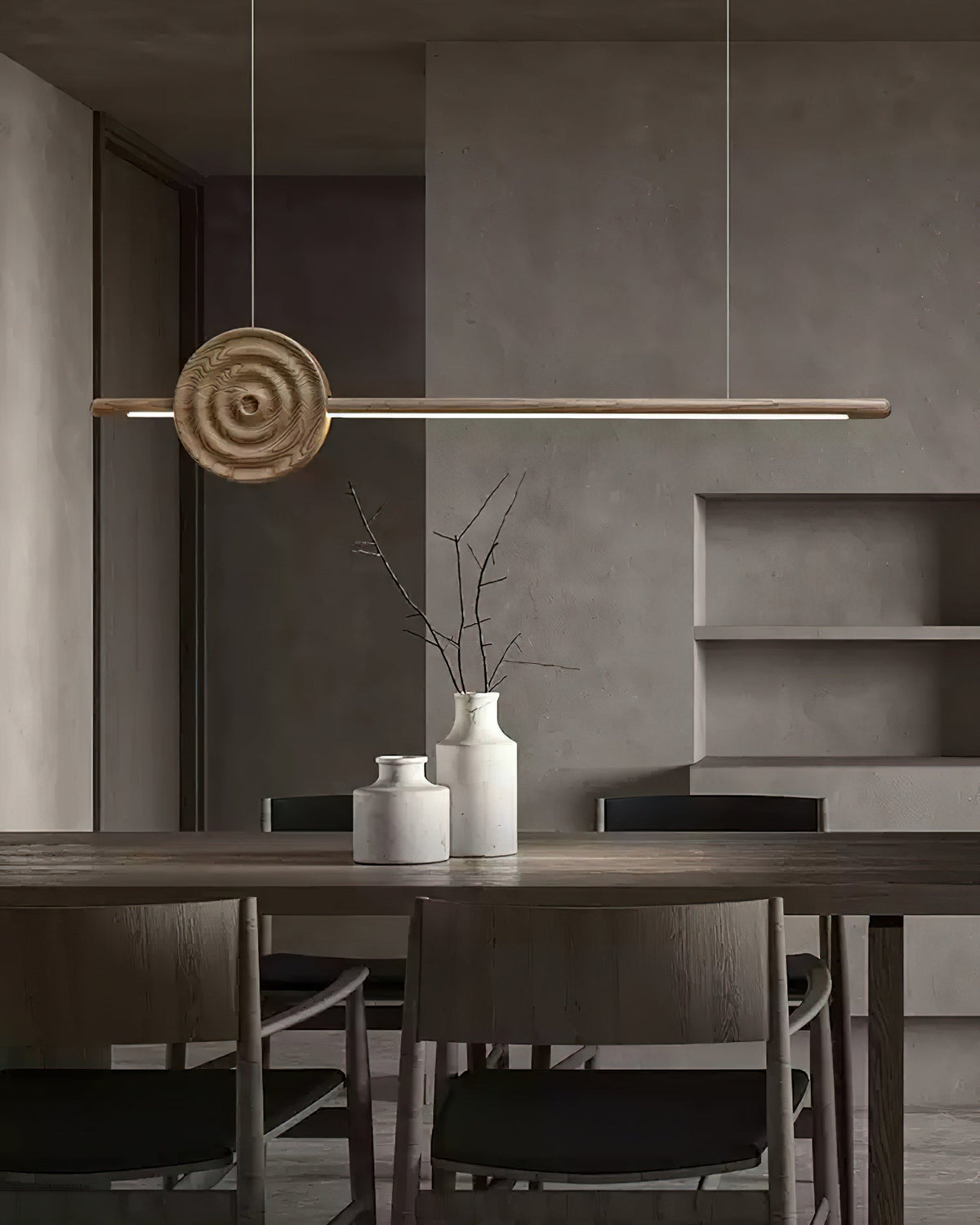Lustre Cabane en bois et métal – vue 20