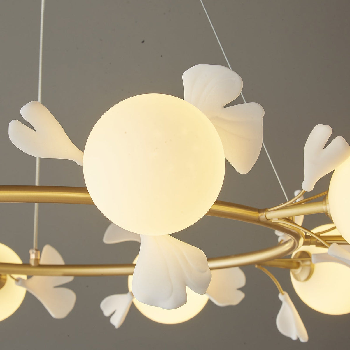 Lustre Lisbonne en céramique et laiton – vue 21