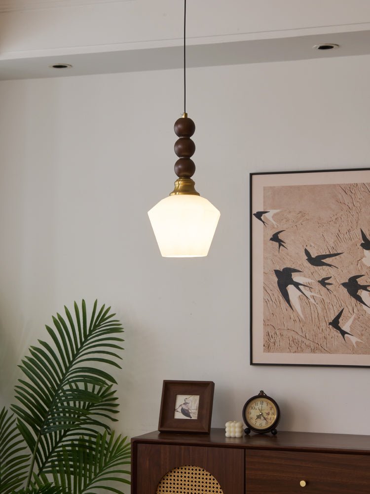 Suspension Piana en verre et bois – vue 63