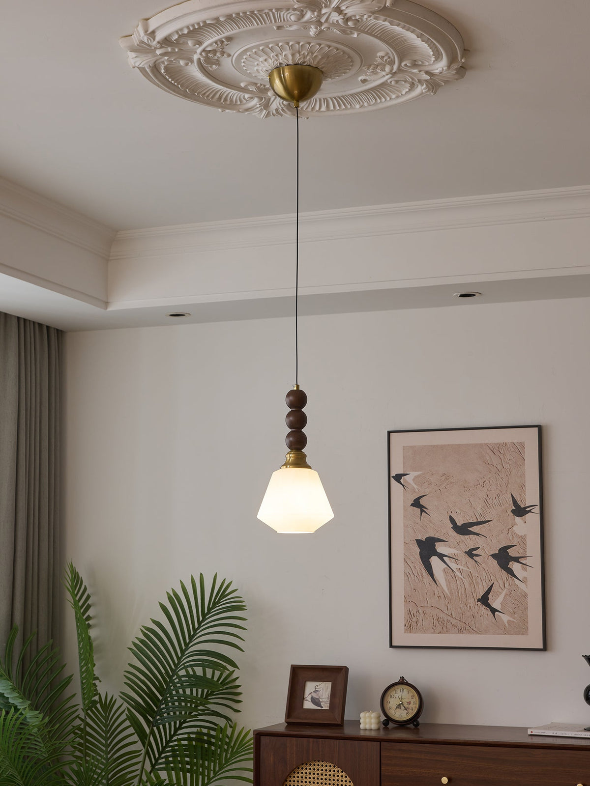 Suspension Piana en verre et bois – vue 26