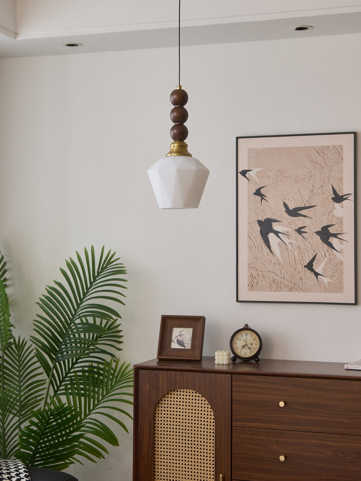 Suspension Piana en verre et bois – vue 36
