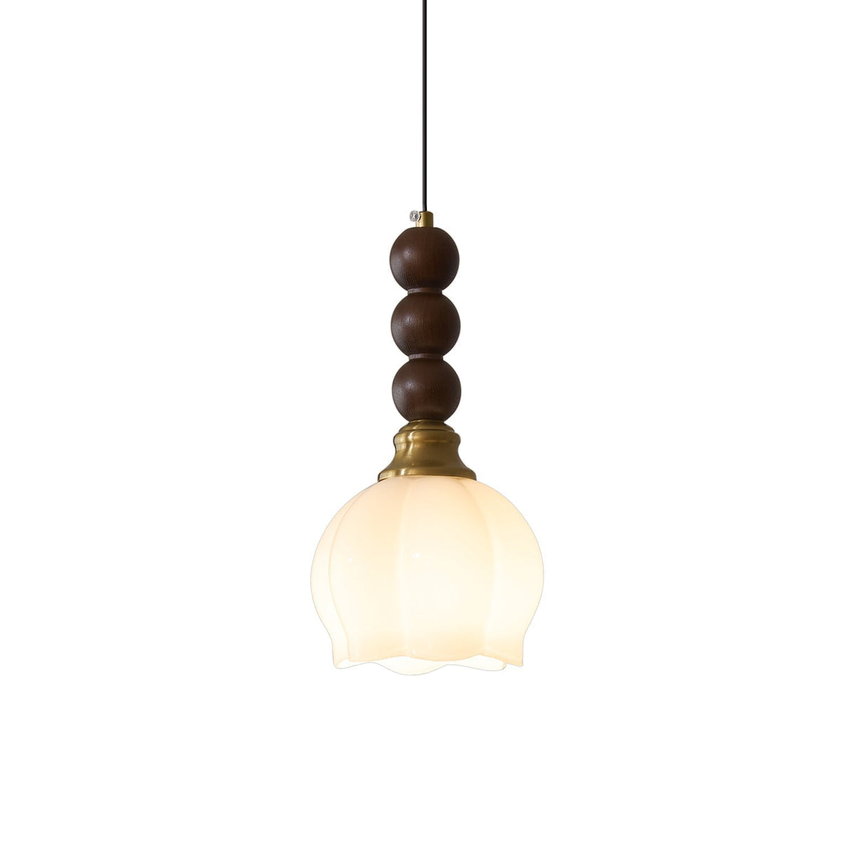 Suspension Piana en verre et bois – vue 50