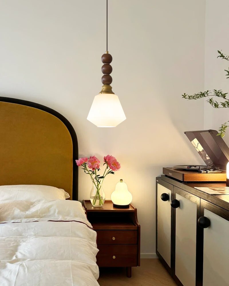 Suspension Piana en verre et bois – vue 34