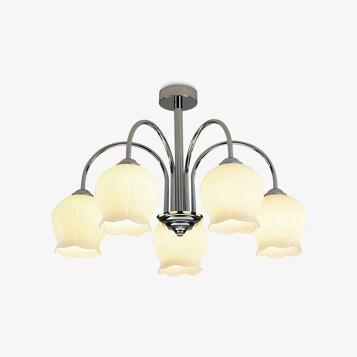 Lustre Bohème en verre et métal – vue 15