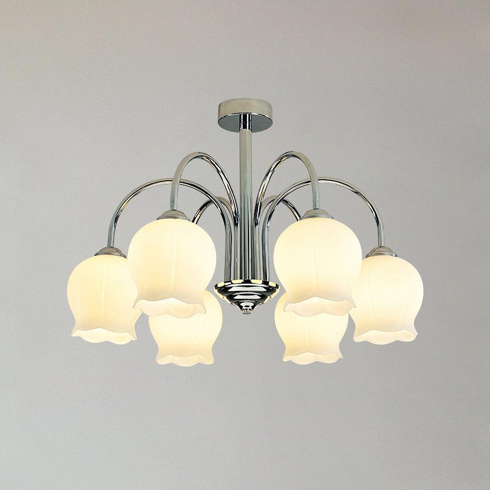 Lustre Bohème en verre et métal – vue 17