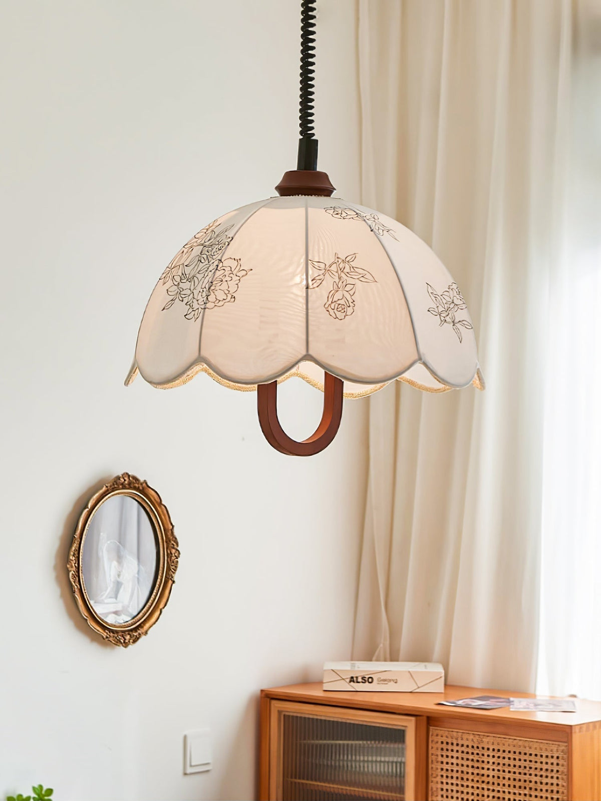 Suspension Isola en bois et tissu – vue 15