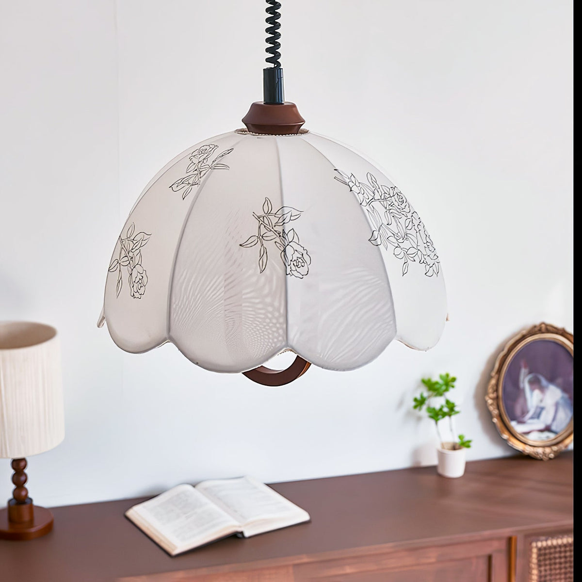 Suspension Isola en bois et tissu – vue 16