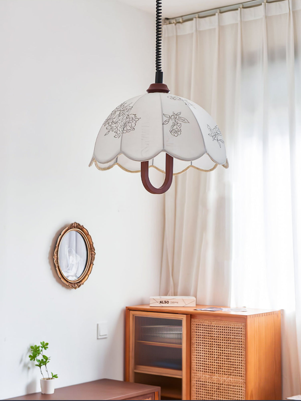 Suspension Isola en bois et tissu – vue 17