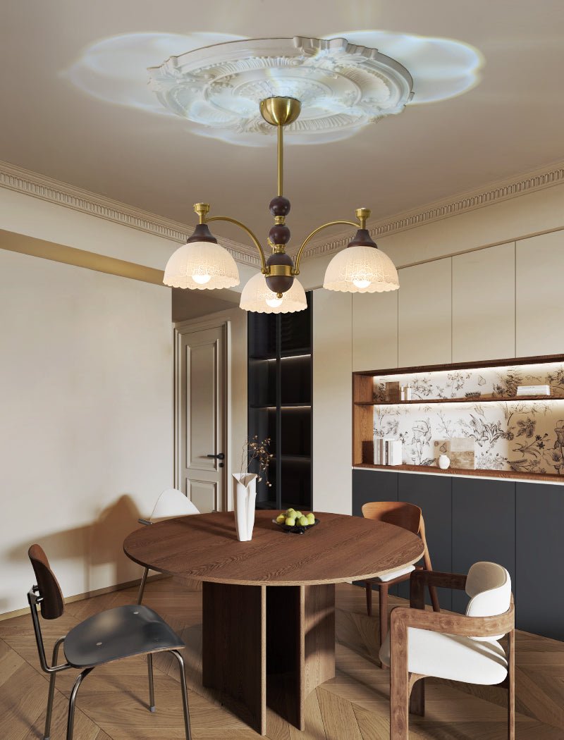 Lustre Corsaire en bois et verre – vue 3