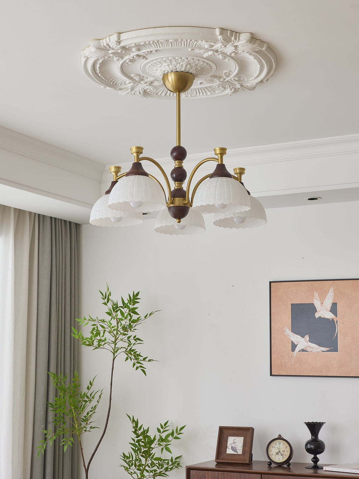 Lustre Corsaire en bois et verre – vue 12