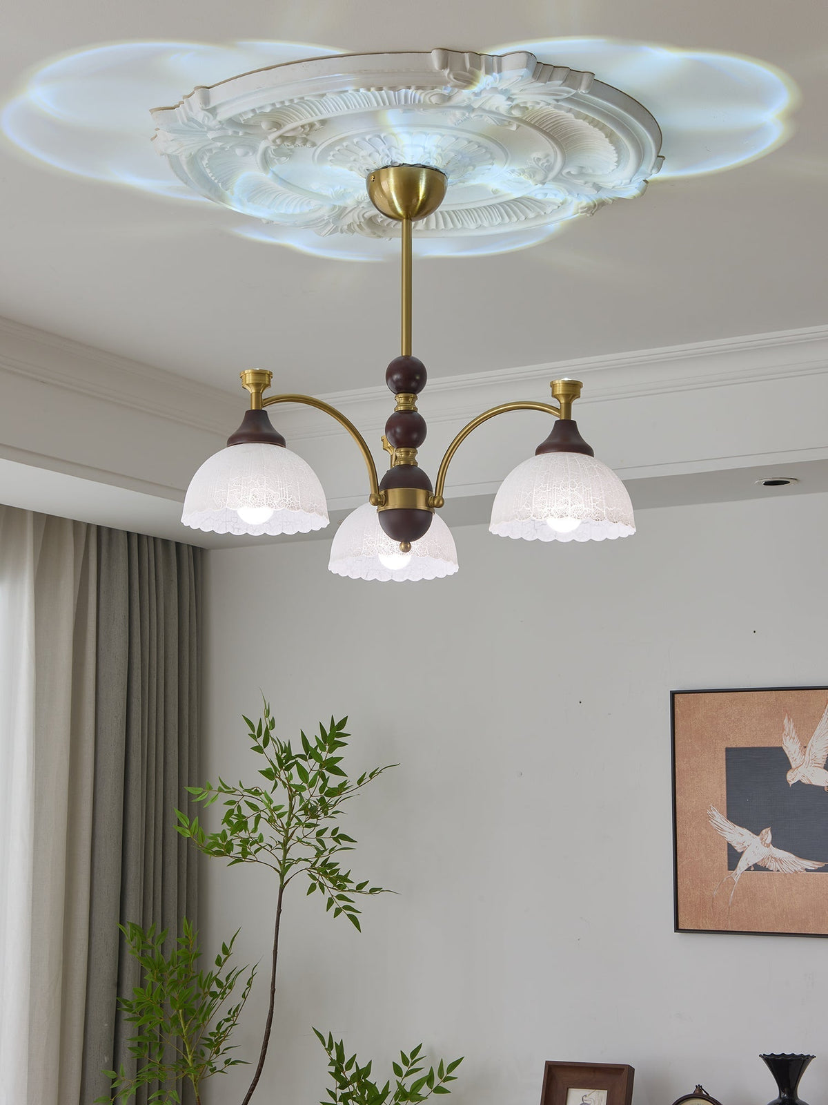 Lustre Corsaire en bois et verre – vue 28